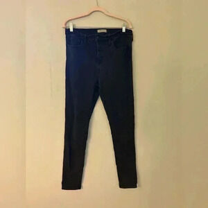 Madewell Black Denim Roadtripper skinny jeans size 31T